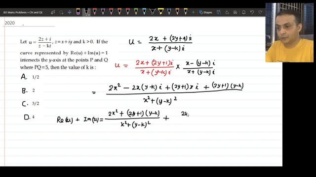 A lengthy but easy question from Complex No.| PYQ JEE Main 2020 | #jeemainpyq #jeemain #mathemissio