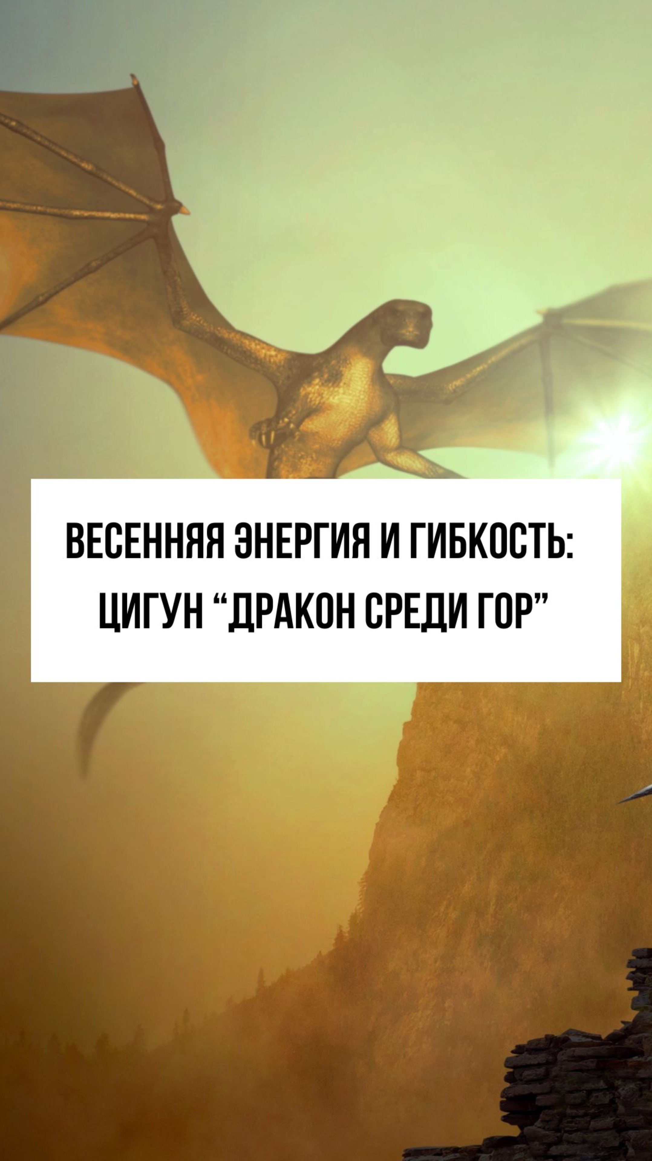 Как укрепить спину и улучшить гибкость с весенним цигун «Дракон»