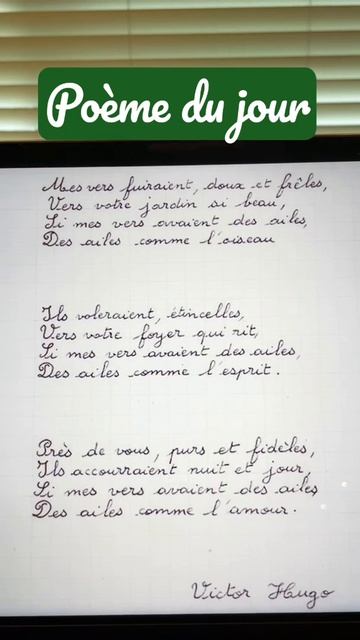 Poème Du Jour: Mes Vers Fuiraient (Victor Hugo)