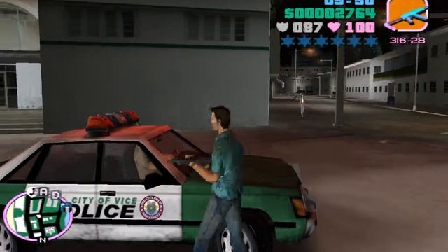 GTA Vice City: Police Tyre Popping = Legal