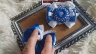 Бантики🎀 "Сине-белые"🌊/Bows for girls "Blue and white".