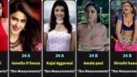 All South Indian Actress Bra Sizes || 2022