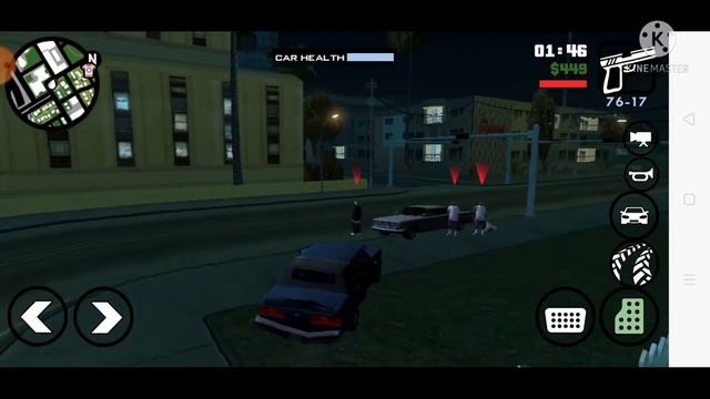 FIGHT WITH BALLAS GANG / GTA SAN ANDREAS WALKTHROUGH PART_7 IN MOBILE