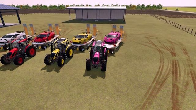 COLORS OF TRANSPORTING CARS LAMBORGHINI HURACAN WITH COLORS - FARMING SIMULATOR 22
