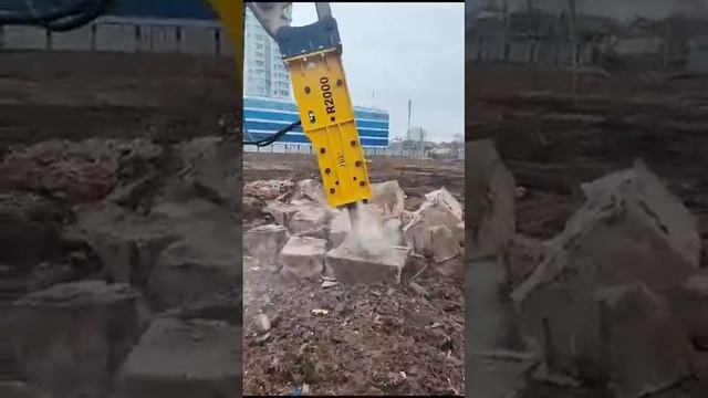 Гидромолот Exten R2000 на экскаваторе Liugong 922E
