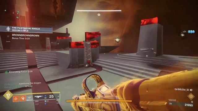 Destiny 2 Pantheon Rulk Indomitable Week3 Run - From Oryx CP