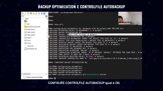 Backup Otimization e Control File Autobackup