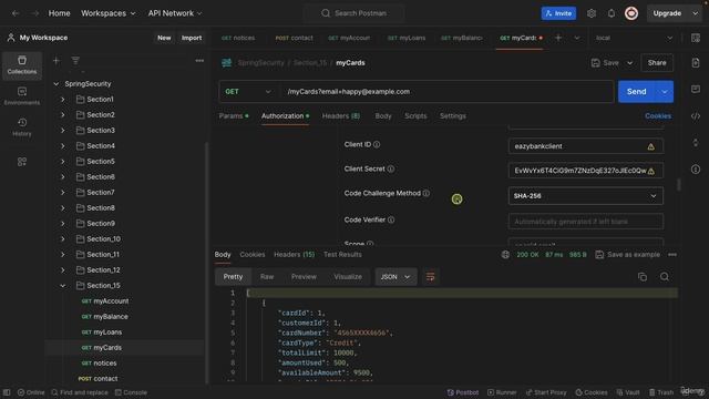 160 Testing Authorization code PKCE grant types using Postman App
