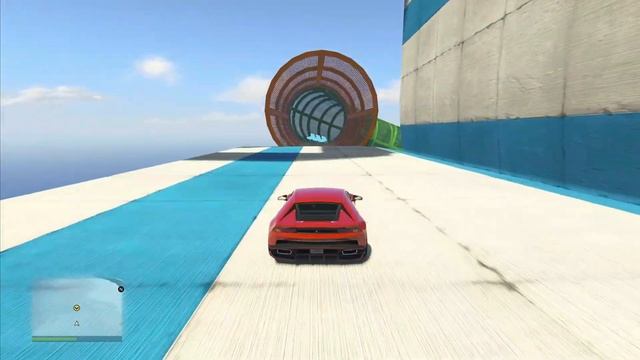 GTA5 Online Parkour - 4K ultra HD Insane Skyhigh Colorful Wallride Skill Test Stunt Race