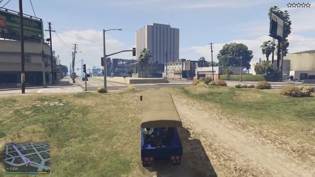 GTA 5 - Franklin And The Families FIVE STAR COP BATTLE In The LS RIVER