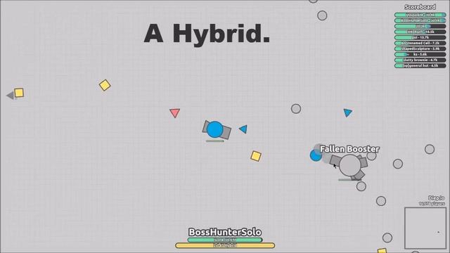Diep.io : Hunting Powerfull Rare BOSSES, Solo in FFA