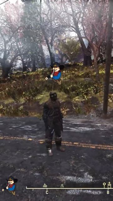 Fallout 76 - эмоция "взмахи молотом"