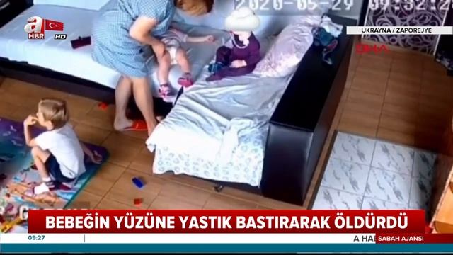 Ukrayna'da Vicdansız Bakıcı, Bebeği Yastıkla Boğdu!
