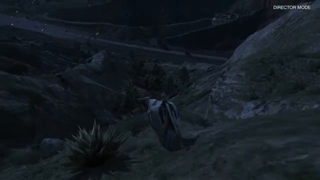 Grand Theft Auto V cow vs mountain