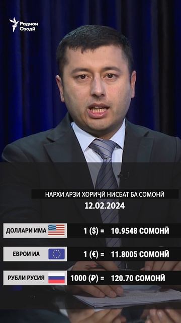 Нархи арзи хориҷӣ барои рӯзи 12.02.2024