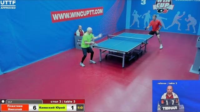 Плахтеев Николай 3-0 Киевский Юрий Турнир Восток 5 WINCUP 07.09.21 ПрямаяТрансляция Зал 3