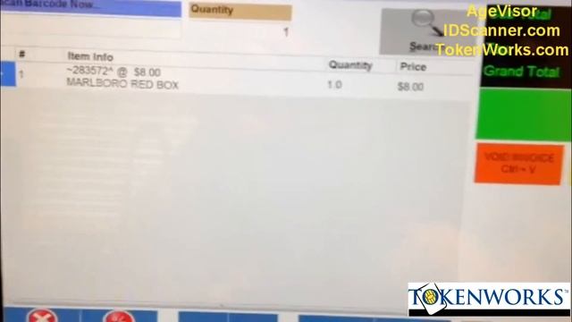 AgeVisor Demo Drivers License Scanner with Point of Sale System