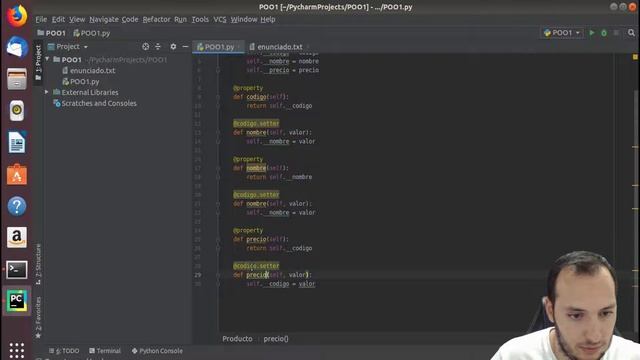 Ejercicios Python - POO #1 - Clase Producto