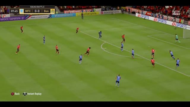 FIFA 19 Ultimate Team Single Player Mode Squad Battle Match Manchester FC vs Bonn FC - 09/05/2019