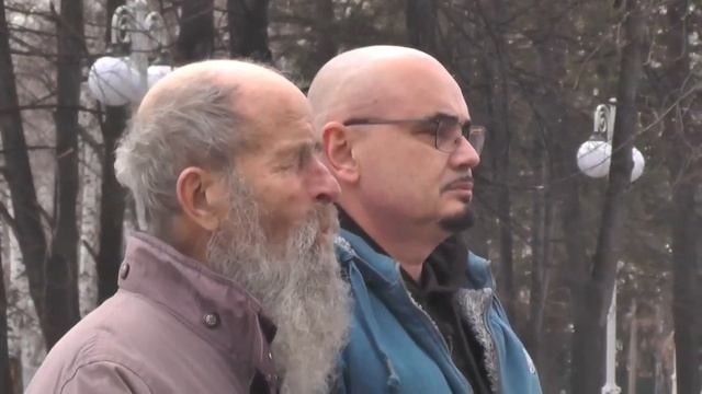Алексей Шахматов и Игнатий Тихонович Лапкин в нагорном парке