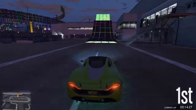 🔵Gta Online|| Neon WallRide Race|| Stunt Race🔴