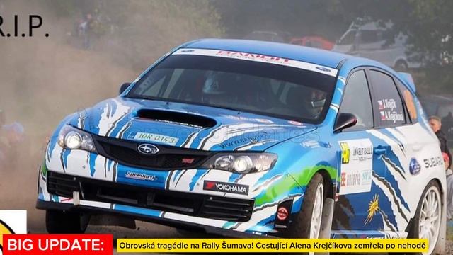 Obrovská tragédie na Rally Šumava! Cestující Alena Krejčíkova zemřela po nehodě