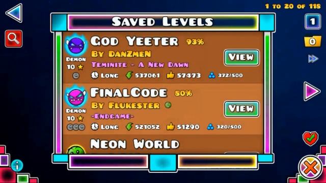 Texture Pack Neon Dash By Zudari (Descarga Gratis En android Y PC) Geometry Dash 2.11
