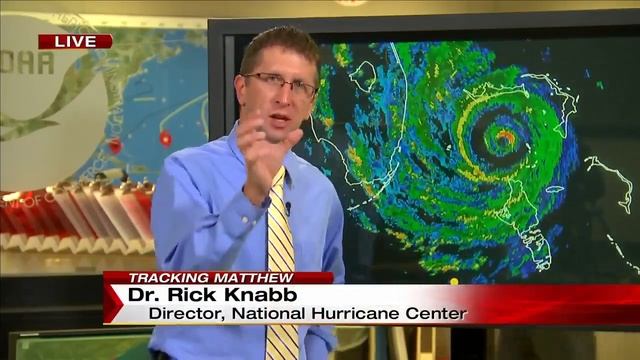 NHC Director Dr. Rick Knabb wouldn't let his family get on roads