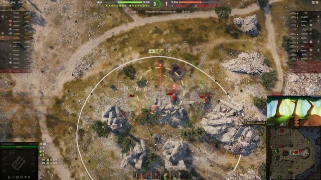 Nur am ballern  mit G. W. E. 100 Artillerie 🔥 feinde unter Beschuss nehmen World of Tanks