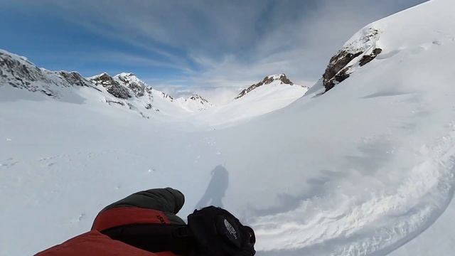 Фрирайд на Красной поляне. 3 апреля спуск 3.