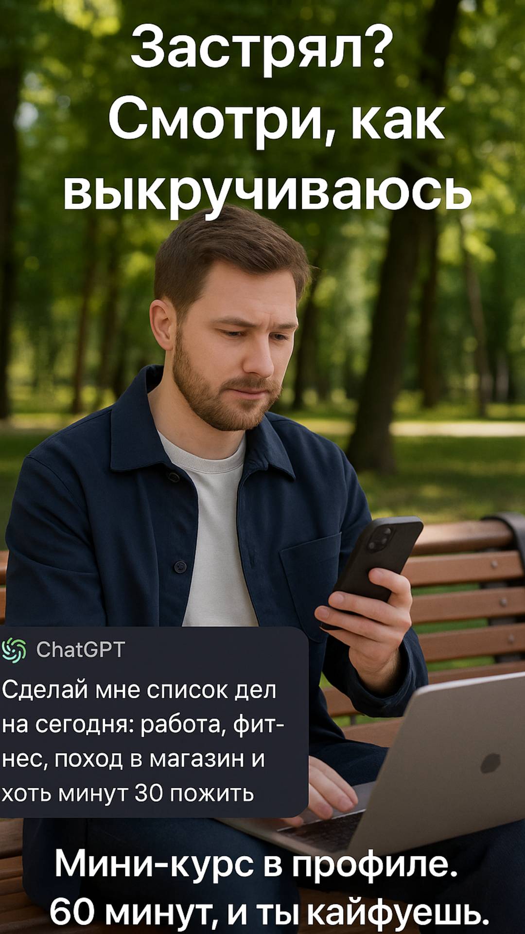 Застрял? Смотри, как выкручиваюсь.