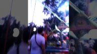 Девочка очень высоко прыгает на батуте!Смотреть!!!