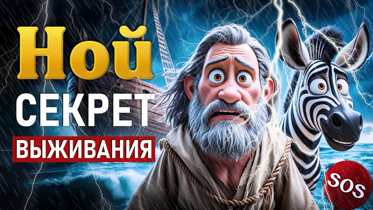 ПОТОП: КАК Ной пережил 382 дня!? Ноев Ковчег | Библейская анимация