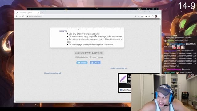 Tyler1 Learns About the Rules on SPONSORED Variety Stream