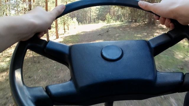 как поставить руль от машины на велик и покатушка