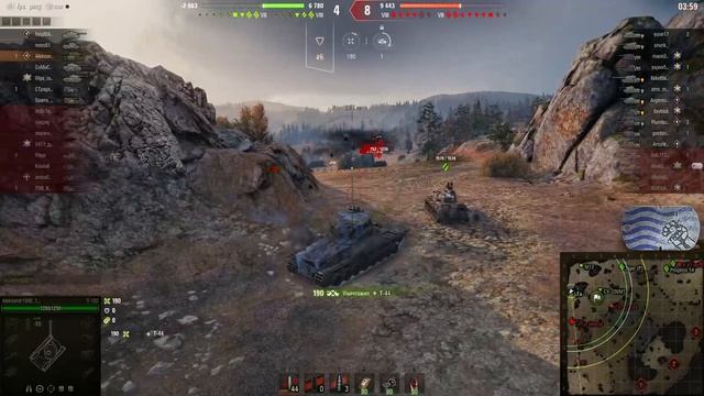WoT бой на ПТ Т-103 на фулл-ББ. Самый лучший прем 8 уровня.