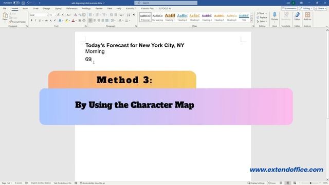 How to Add the Degree (°) Symbol in Word (Windows & Mac)