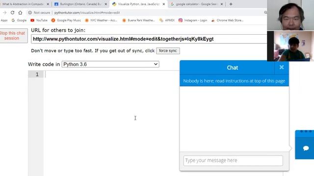 [04/21/2020] Private (Zoom online) Coding Lesson w/ Mr. Hun