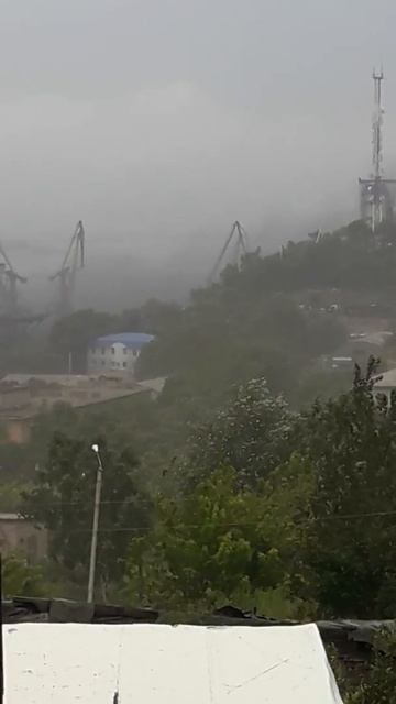 Город Находка,угольная пыль на мыс Астафьева