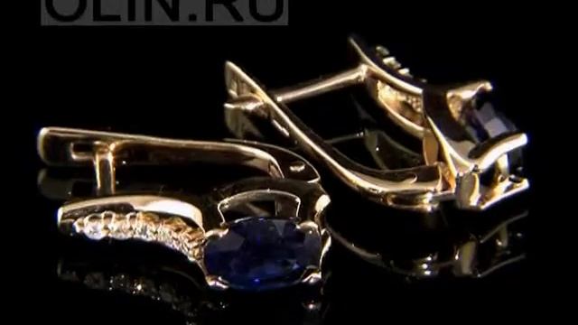 Сережки с изумрудами и бриллиантами и из золота
