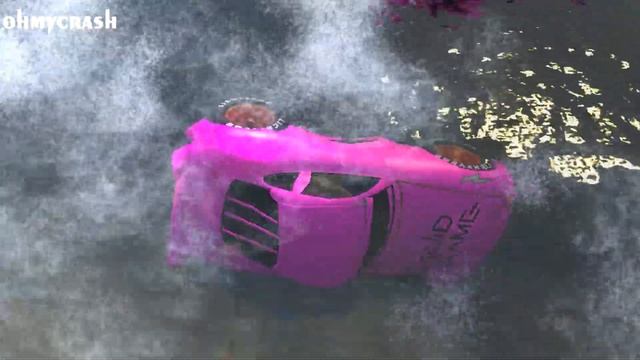 GTA 4 Lightning McQueen vs Squid Game McQueen Crash Testing & Cliff Drops #3