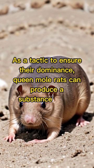 "Secrets of Queen Mole Rats: How They Dominate With Urine"#shorts #facts #rats