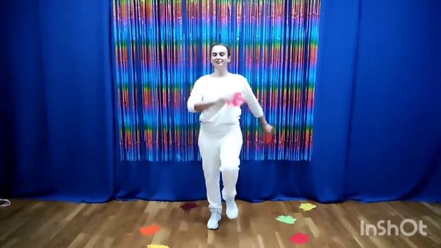 Весела руханка з осінніми листочками "ЛИСТОЧКИ КЛЕНОВІ, ЛИСТОЧКИ КОЛЬОРОВІ"