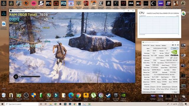 Assassin's Creed Valhalla - Core 2 Duo E8400 - GeForce RTX 3090