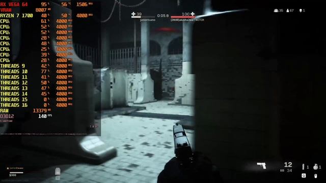 Call of Duty: Warzone - Vega 64 8gb - Ryzen 7 1700 OC (4.0Ghz) - 1080p - Benchmark PC