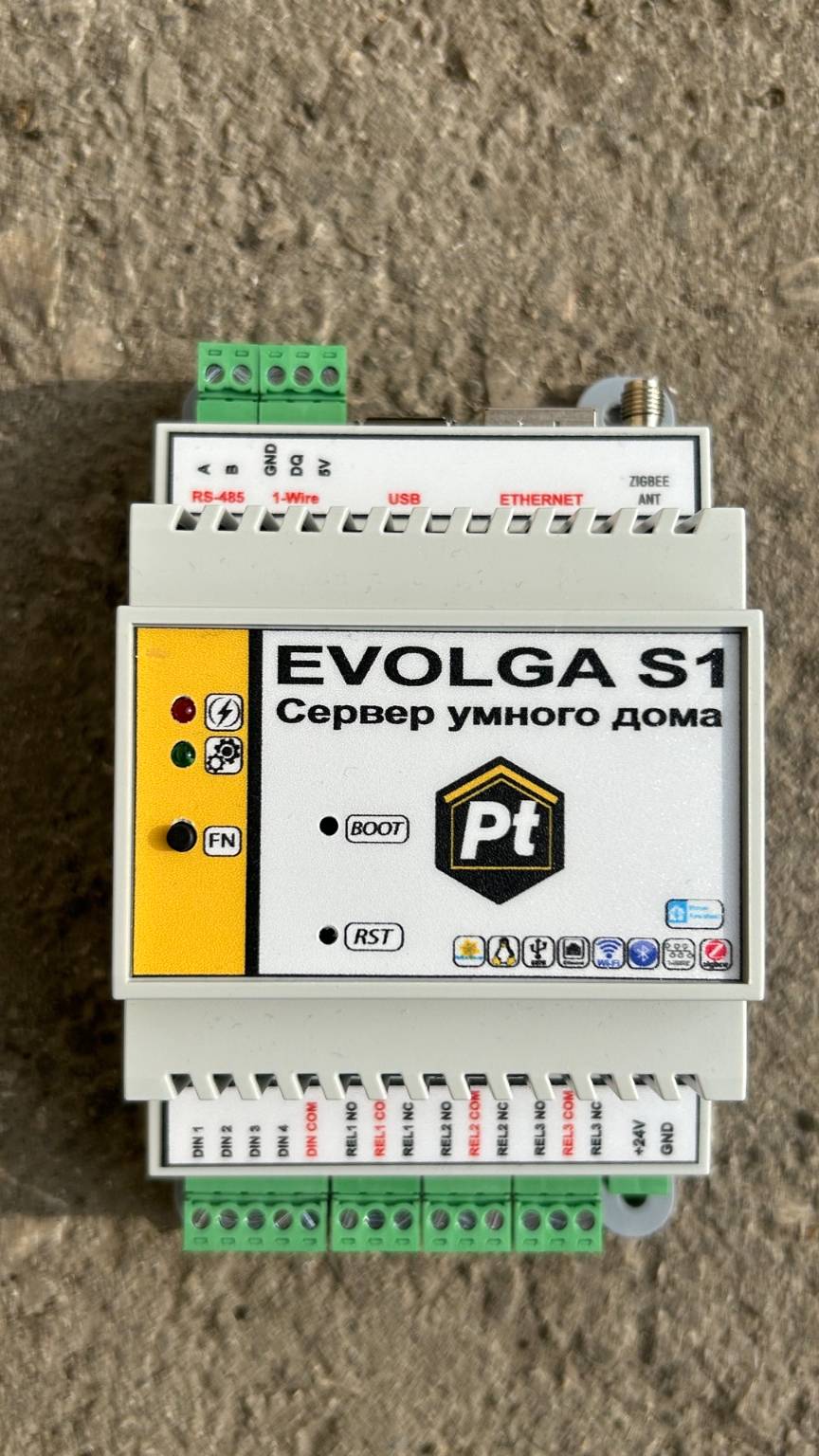 Датчик двери Сервер (хаб) для умного дома Home Assistant / zigbee EVOLGA S1