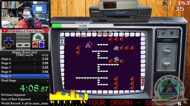 (NES) Mighty Bomb Jack Speedrun 8m09s