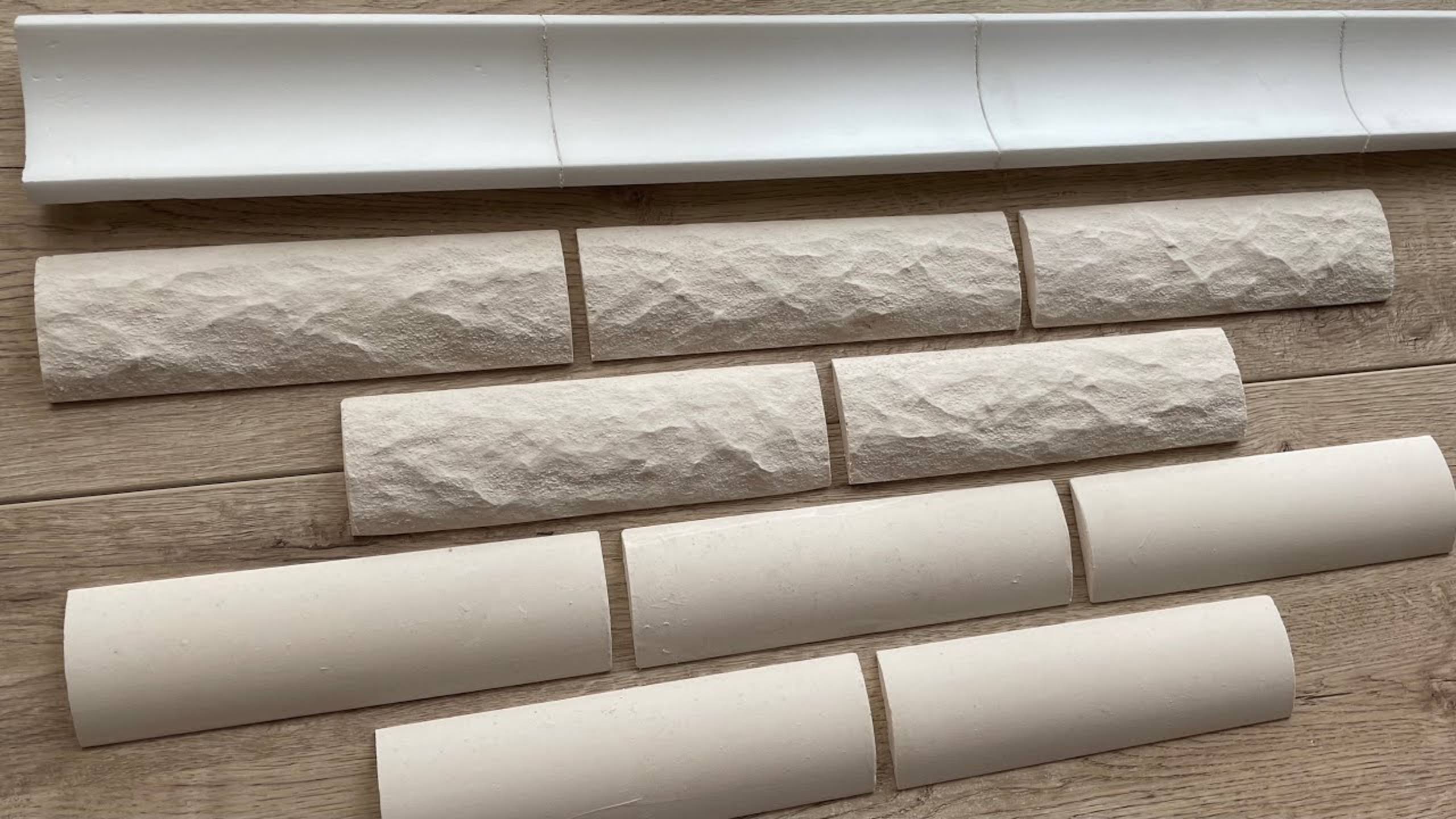 Простейший способ как делать качественный декоративный кирпич из гипса, с помощью багета