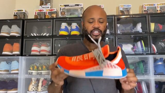 #PharrellNMDHU Review & On Feet: Adidas Pharrell NMD Hu Extra Eye In The Orange Colorway.