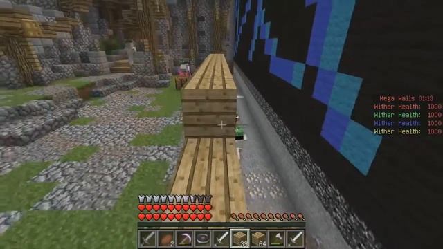 Херобрин в команде   Minecraft Mega The Walls Mini Game 12